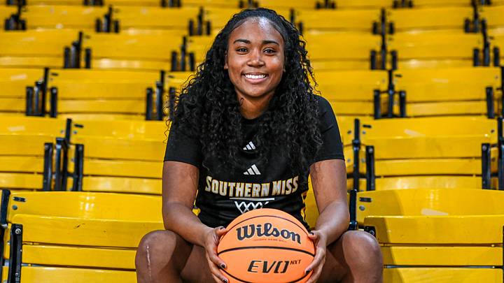 Southern Miss Lady Eagles guard Chrysta Narcisse is bringing valuable experience to the Lady Eagles in 2026-27. Southern Miss Lady Eagles guard Chrysta Narcisse is bringing valuable experience to the Lady Eagles in 2026-27.