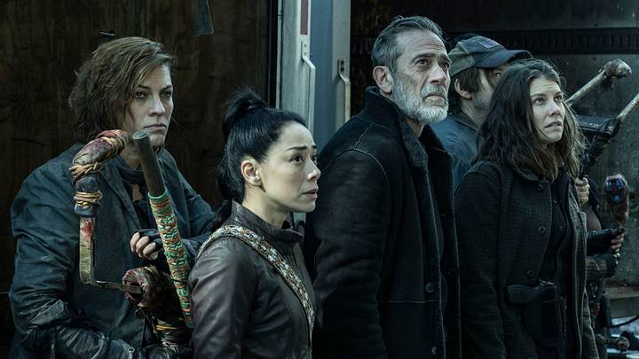 Aimee Garcia as Renata, Jeffrey Dean Morgan as Negan, Lauren Cohan as Maggie - The Walking Dead: Dead City _ Season 3, Episode 5 - Photo Credit: Robert Clark/AMC Aimee Garcia as Renata, Jeffrey Dean Morgan as Negan, Lauren Cohan as Maggie - The Walking Dead: Dead City _ Season 3, Episode 5 - Photo Credit: Robert Clark/AMC