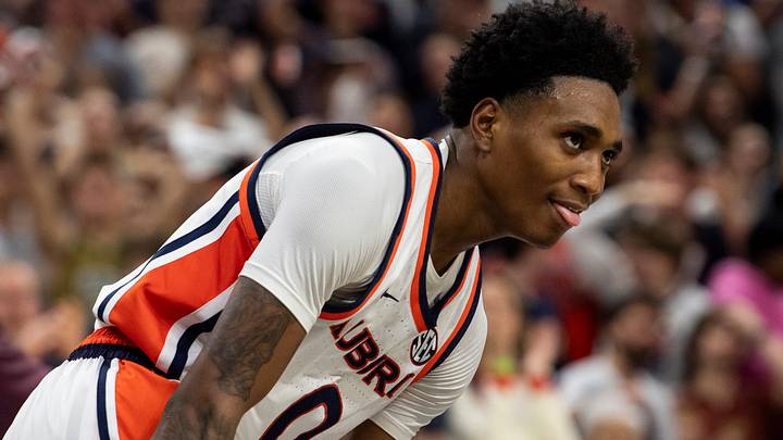 Auburn Tigers guard Tahaad Pettiford. Auburn Tigers guard Tahaad Pettiford.
