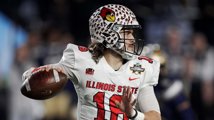 Illinois State quarterback Tommy Rittenhouse (16) during the FCS National Championship game