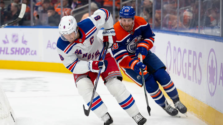 New York Rangers captain Jacob Trouba is rumoured to be on the move, making him a potential target for the Edmonton Oilers' blue line