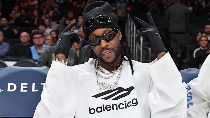 Celebrities At The Los Angeles Lakers Game