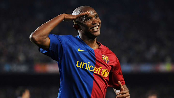 Eto'o é ídolo no Barcelona