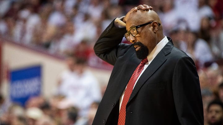 Indiana coach Mike Woodson against Ohio State at Simon Skjodt Assembly Hall.