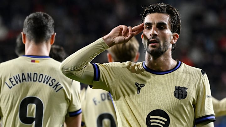 Ferrán Torres marcou o gol da vitória do Barcelona em Pamplona