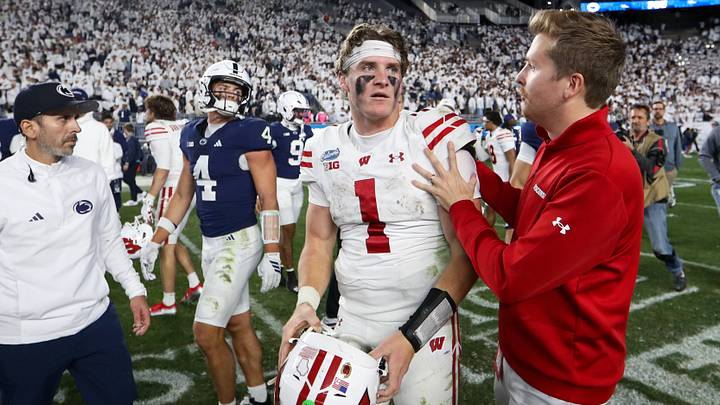 Wisconsin Badgers quarterback Colton Joseph. Wisconsin Badgers quarterback Colton Joseph.