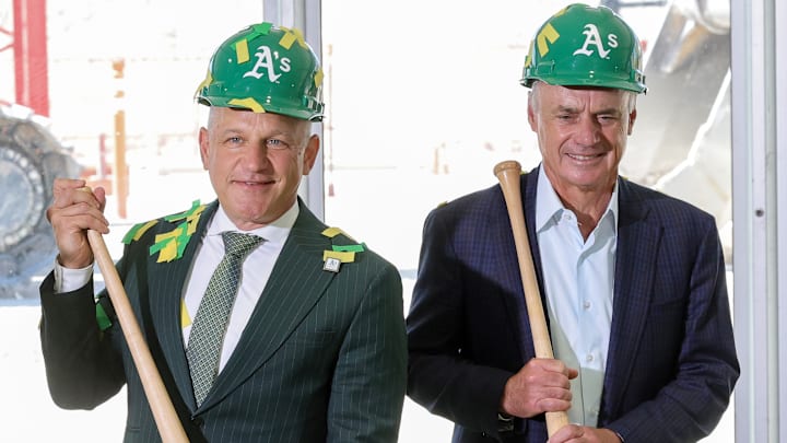 Athletics Break Ground At Las Vegas Ballpark Site