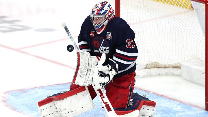 Winnipeg Jets goaltender Connor Hellebuyck