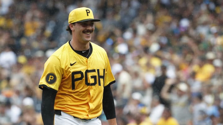 Pittsburgh Pirates starting pitcher Paul Skenes. Pittsburgh Pirates starting pitcher Paul Skenes.