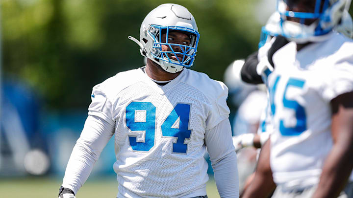 Detroit Lions defensive lineman Mekhi Wingo (94).