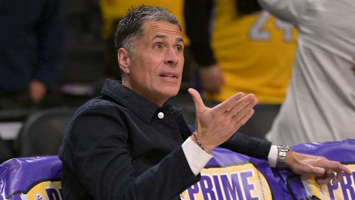 Los Angeles Lakers general manager Rob Pelinka Los Angeles Lakers general manager Rob Pelinka