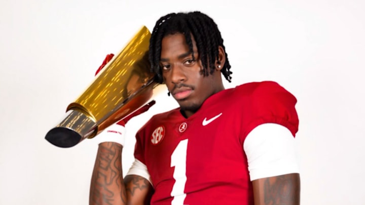 2026 wide receiver prospect Cederian Morgan during a recruiting visit to the University of Alabama 2026 wide receiver prospect Cederian Morgan during a recruiting visit to the University of Alabama