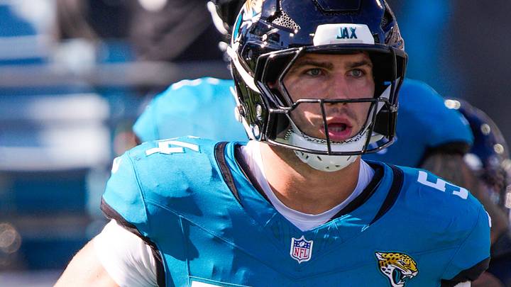 Jacksonville Jaguars linebacker Jack Kiser (54) enters the stadium before an NFL football game at EverBank Stadium, Sunday, Dec. 14, 2025, in Jacksonville, Fla. [Doug Engle/Florida Times-Union]