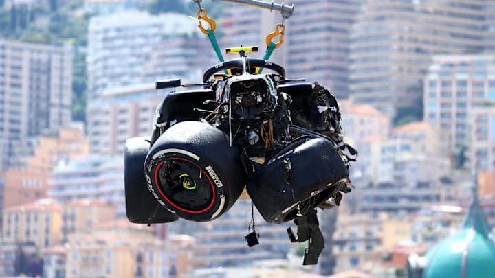 Sergio Perez's RB20 After Monaco GP Crash