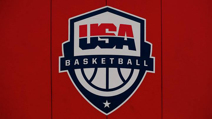 Oct 6, 2018; Colorado Springs, CO, USA; A general view of the USA Basketball logo at the U.S. Olympic Training Center. Mandatory Credit: Isaiah J. Downing-Imagn Images Oct 6, 2018; Colorado Springs, CO, USA; A general view of the USA Basketball logo at the U.S. Olympic Training Center. Mandatory Credit: Isaiah J. Downing-Imagn Images