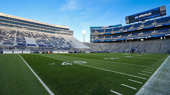 A general view of Penn State's Beaver Stadium prior to a 2024 Big Ten football game vs. the Washington Huskies. A general view of Penn State's Beaver Stadium prior to a 2024 Big Ten football game vs. the Washington Huskies.