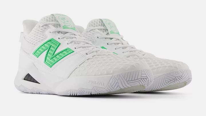 Coco Gauff's signature New Balance tennis shoes are available in a Wimbledon-inspired colorway.