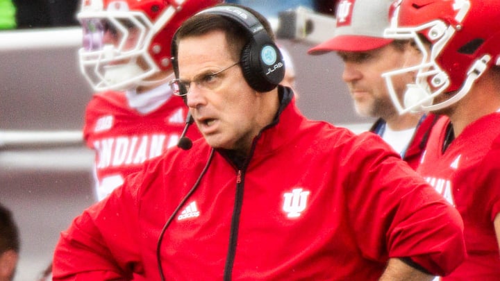 Indiana head coach Curt Cignetti against UCLA at Memorial Stadium.
