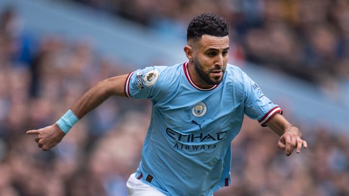 Riyad Mahrez, buteur face à Sheffield. Riyad Mahrez, buteur face à Sheffield.