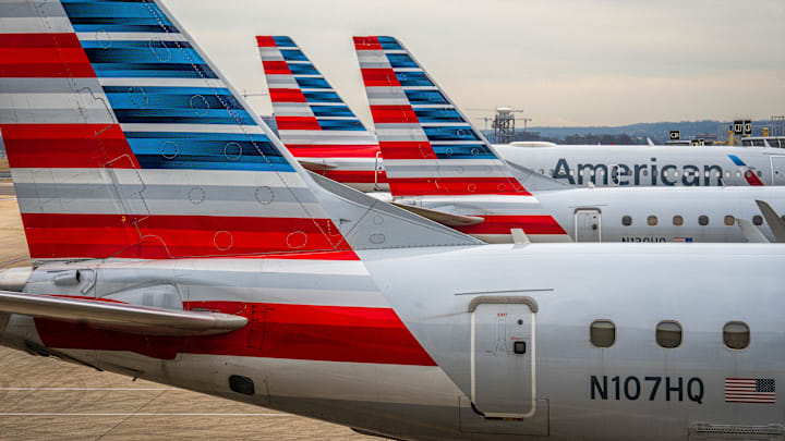 American Airlines Airplanes At The Gate