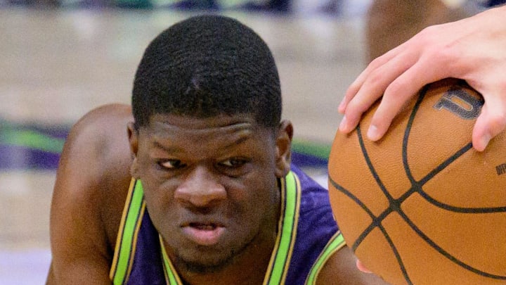 New Orleans Pelicans center Mo Bamba and Detroit Pistons forward Lindy Waters III.