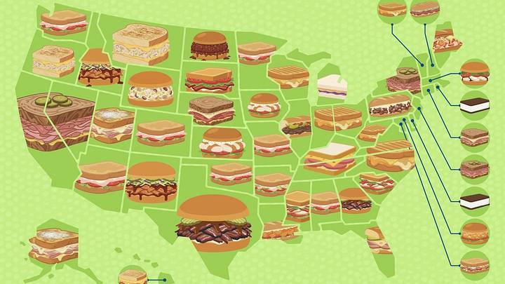 Wondering which sandwich represents your state? Check out the full map.