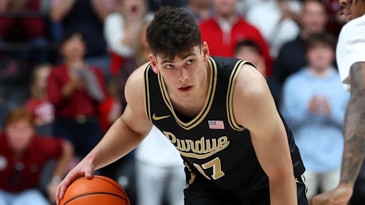 Purdue Boilermakers guard Omer Mayer (17) dribbles