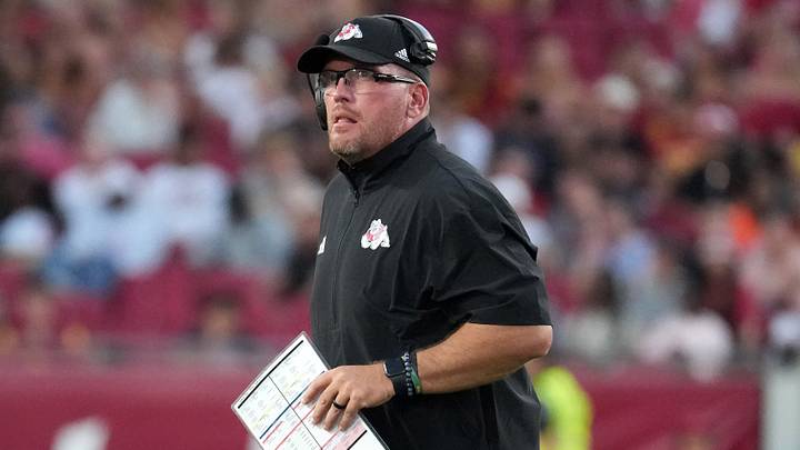 Fresno State Bulldogs head coach Matt Entz. Fresno State Bulldogs head coach Matt Entz.