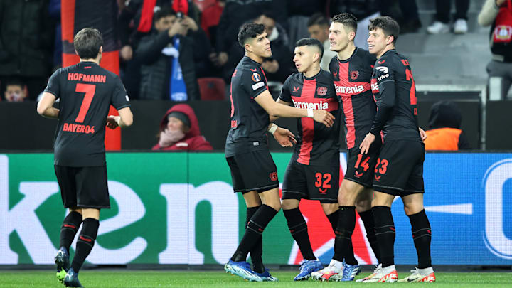 Bayer Leverkusen faz campanha espetacular na Europa League. Bayer Leverkusen faz campanha espetacular na Europa League.