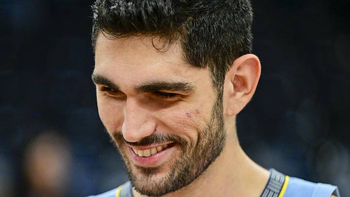 Dec 23, 2025; Salt Lake City, Utah, USA; Memphis Grizzlies forward/center Santi Aldama (7) gives a post game interview after their win against the Utah Jazz at Delta Center. Mandatory Credit: Peter Creveling-Imagn Images Dec 23, 2025; Salt Lake City, Utah, USA; Memphis Grizzlies forward/center Santi Aldama (7) gives a post game interview after their win against the Utah Jazz at Delta Center. Mandatory Credit: Peter Creveling-Imagn Images