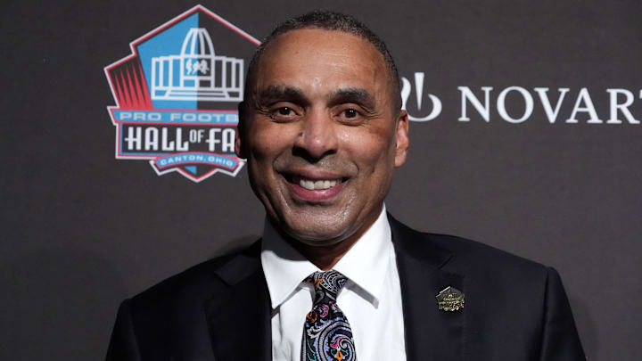 Feb 5, 2026; San Franciso, CA, USA; Roger Craig during a press conference introducing the NFL Hall of Fame Class of 2026 at Palace of Fine Arts. Mandatory Credit: Kirby Lee-Imagn Images Feb 5, 2026; San Franciso, CA, USA; Roger Craig during a press conference introducing the NFL Hall of Fame Class of 2026 at Palace of Fine Arts. Mandatory Credit: Kirby Lee-Imagn Images
