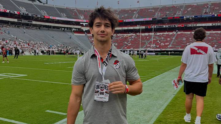 Arizona running back recruit Dylan Brush on a recent visit to Georgia. Arizona running back recruit Dylan Brush on a recent visit to Georgia.