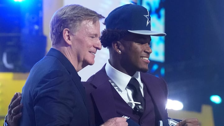 Ohio State Buckeyes safety Caleb Downs is selected by the Dallas Cowboys with the No. 11 pick in the 2026 NFL Draft 