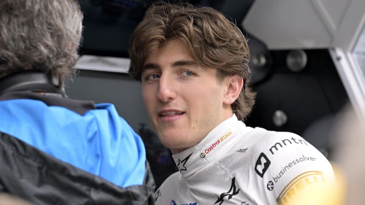 Jun 7, 2024; Montreal, Quebec, CAN; Australia  BWT Alpine driver Jack Doohan (AUS) in the pit lane during the practice session at Circuit Gilles Villeneuve. Mandatory Credit: Eric Bolte-Imagn Images