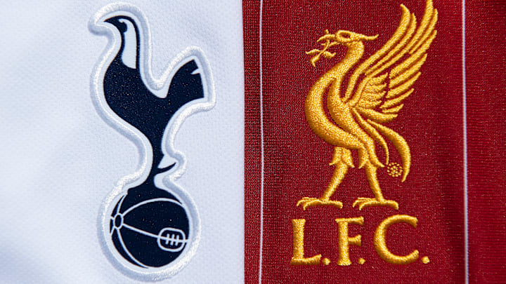 The Tottenham Hotpsur and Liverpool Club Badges