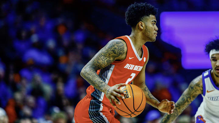 New Mexico Lobos guard Donovan Dent.