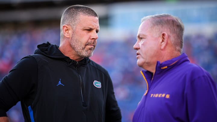 Brian Kelly, Billy Napier, LSU Tigers, Florida Gators