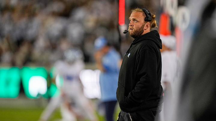 Former UW defensive coordinator Steve Belichick stands on the sideline during a 2025 North Carolina game against Charlotte. Former UW defensive coordinator Steve Belichick stands on the sideline during a 2025 North Carolina game against Charlotte.