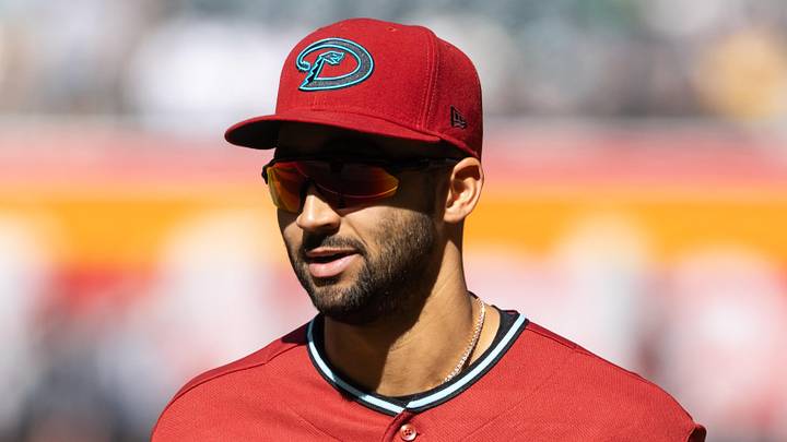 Apr 1, 2026; Phoenix, Arizona, USA; Arizona Diamondbacks outfielder Jordan Lawlar against the Detroit Tigers at Chase Field. Mandatory Credit: Mark J. Rebilas-Imagn Images Apr 1, 2026; Phoenix, Arizona, USA; Arizona Diamondbacks outfielder Jordan Lawlar against the Detroit Tigers at Chase Field. Mandatory Credit: Mark J. Rebilas-Imagn Images