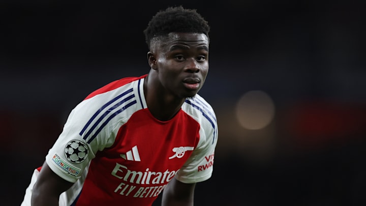 Saka is out with a hamstring injury