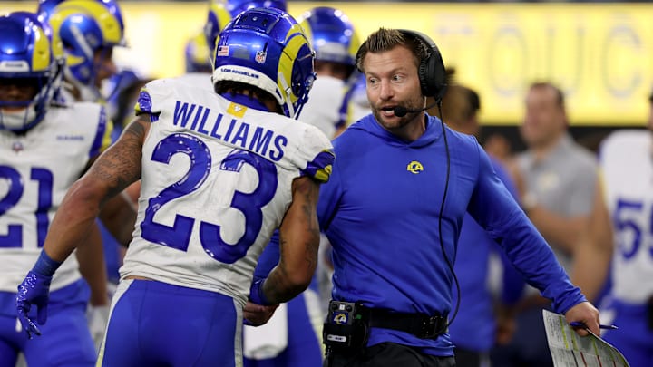 Sean McVay, Kyren Williams, Los Angeles Rams