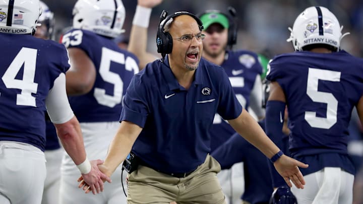 Penn State football head coach James Franklin