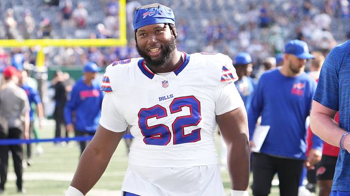 Buffalo Bills center Sedrick Van Pran-Granger. Buffalo Bills center Sedrick Van Pran-Granger.