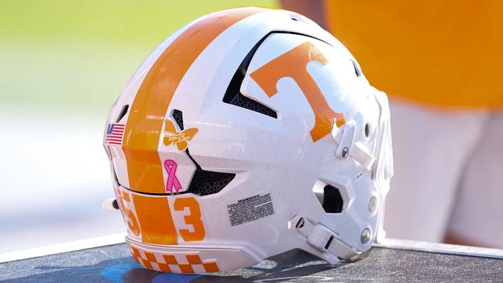 Oct 24, 2026; Columbia, South Carolina, USA; Tennessee Volunteers helmet during the first half against the South Carolina Gamecocks at Williams-Brice Stadium. Mandatory Credit: Jim Dedmon-Imagn Images Oct 24, 2026; Columbia, South Carolina, USA; Tennessee Volunteers helmet during the first half against the South Carolina Gamecocks at Williams-Brice Stadium. Mandatory Credit: Jim Dedmon-Imagn Images