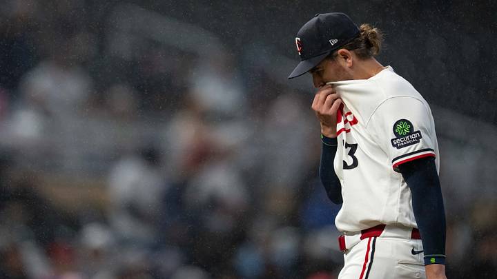 Sep 14, 2026; Minneapolis, Minnesota, USA; Minnesota Twins starting pitcher Dean Kremer (13) walks off the mound after getting removed from the game in the sixth inning at Target Field. Mandatory Credit: Jesse Johnson-Imagn Images Sep 14, 2026; Minneapolis, Minnesota, USA; Minnesota Twins starting pitcher Dean Kremer (13) walks off the mound after getting removed from the game in the sixth inning at Target Field. Mandatory Credit: Jesse Johnson-Imagn Images
