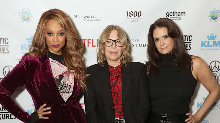 Tyra Banks, Jill Campbell and Stacey Williams Tyra Banks, Jill Campbell and Stacey Williams