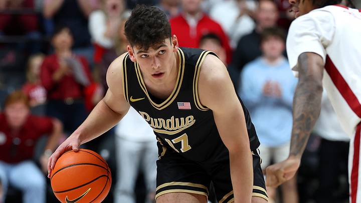 Purdue Boilermakers guard Omer Mayer (17) dribbles. Purdue Boilermakers guard Omer Mayer (17) dribbles.