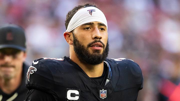 Dec 21, 2025; Glendale, Arizona, USA; Atlanta Falcons safety Jessie Bates III (3) against the Arizona Cardinals at State Farm Stadium. Mandatory Credit: Mark J. Rebilas-Imagn Images Dec 21, 2025; Glendale, Arizona, USA; Atlanta Falcons safety Jessie Bates III (3) against the Arizona Cardinals at State Farm Stadium. Mandatory Credit: Mark J. Rebilas-Imagn Images