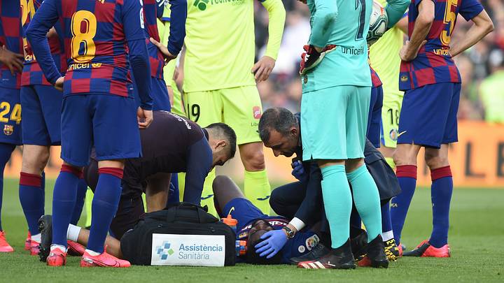 Umtiti una vez más lesionado Umtiti una vez más lesionado