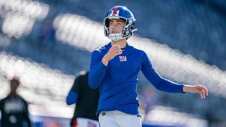 New York Giants kicker Dominic Zvada New York Giants kicker Dominic Zvada